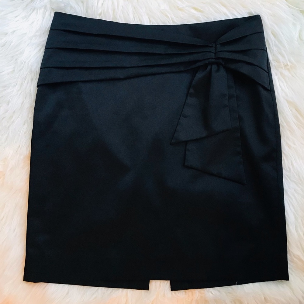Classiques Entier Dress Skirt Black Lined With Sash Front Women’s Size 12